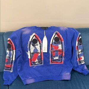 Authentic Brand New Mens Who Decides War sweater with tag